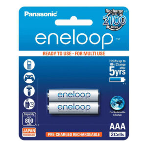 باتری نیم قلمی تلفن پاناسونیک BK-4MCCE-2BT                          Rechargeable Eneloop AAA Battery BK-4MCCE-2BT