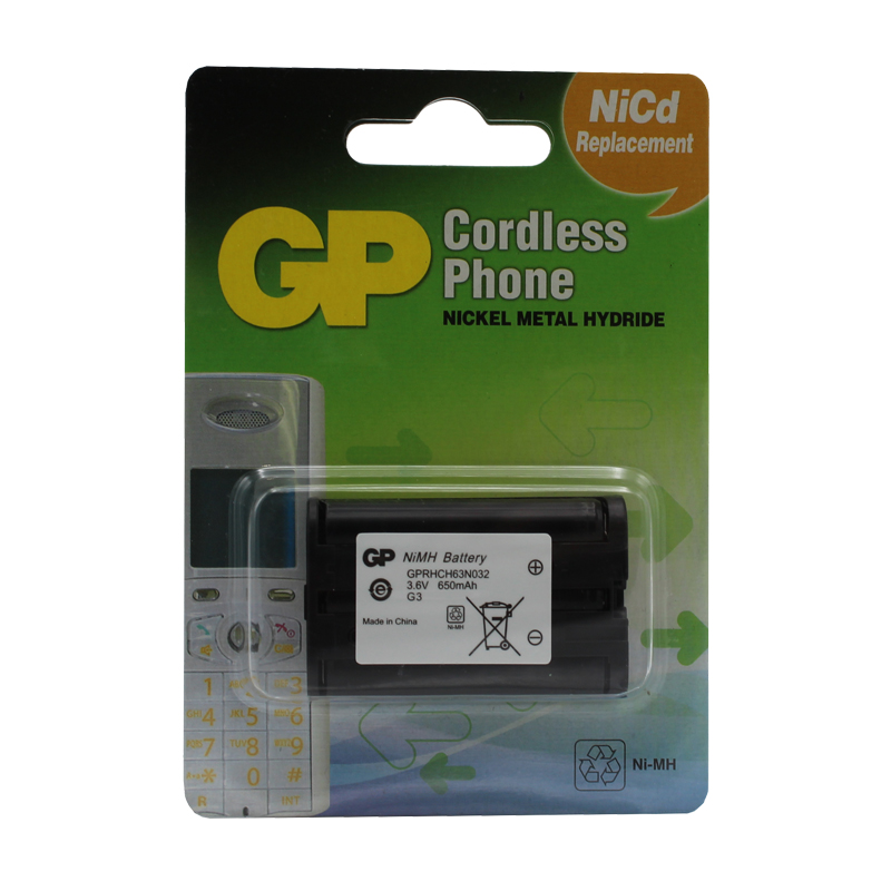 باتری تلفن بیسیم جی پی GP-P107                          GP P107 Cordless Phone Batteries