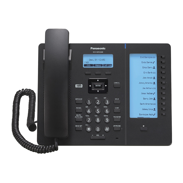 تلفن سانترال تحت شبکه SIP پاناسونیک KX-HDV230                          Panasonic KX-HDV230  SIP Phone